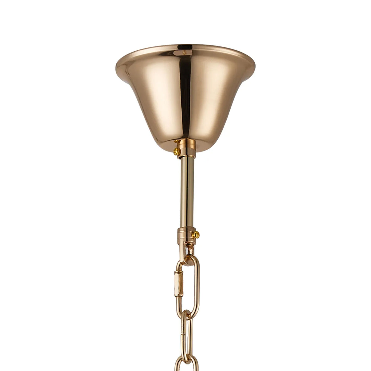 Velator 410mm Tall Pendant in French Gold with Champagne Crystal Glass