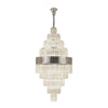 Kentisbeare 900mm Diamond Chandelier in Polished Nickel & Cognac Glass