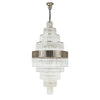 Kentisbeare 900mm Diamond Chandelier in Polished Nickel & Clear Glass