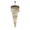 Kentisbeare 900mm 7 Tier Chandelier in Polished Nickel & Cognac Glass