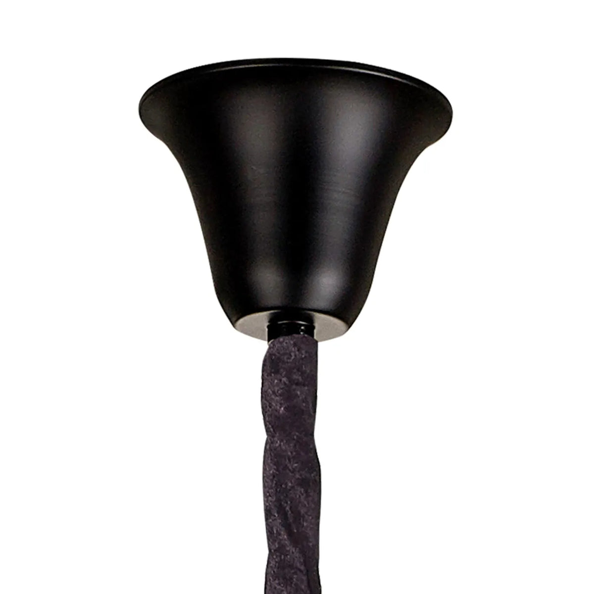 Kentisbeare 900mm 7 Tier Chandelier in Matt Black & Clear Glass