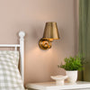 Elara Switched Wall Light in Antique Bronze with Bronze Metal Shade