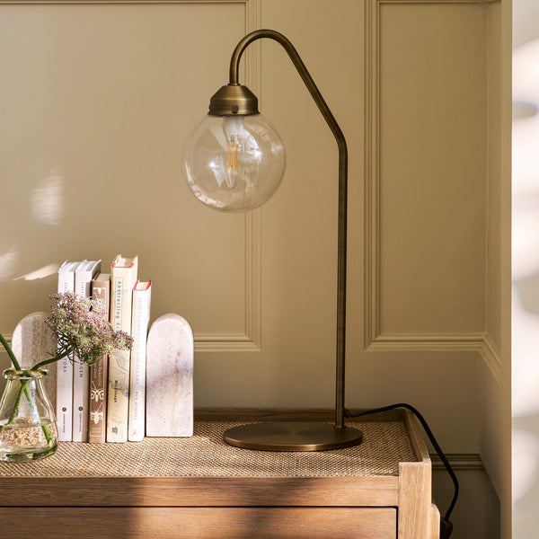 Everleigh Table Lamp in Antique Brass