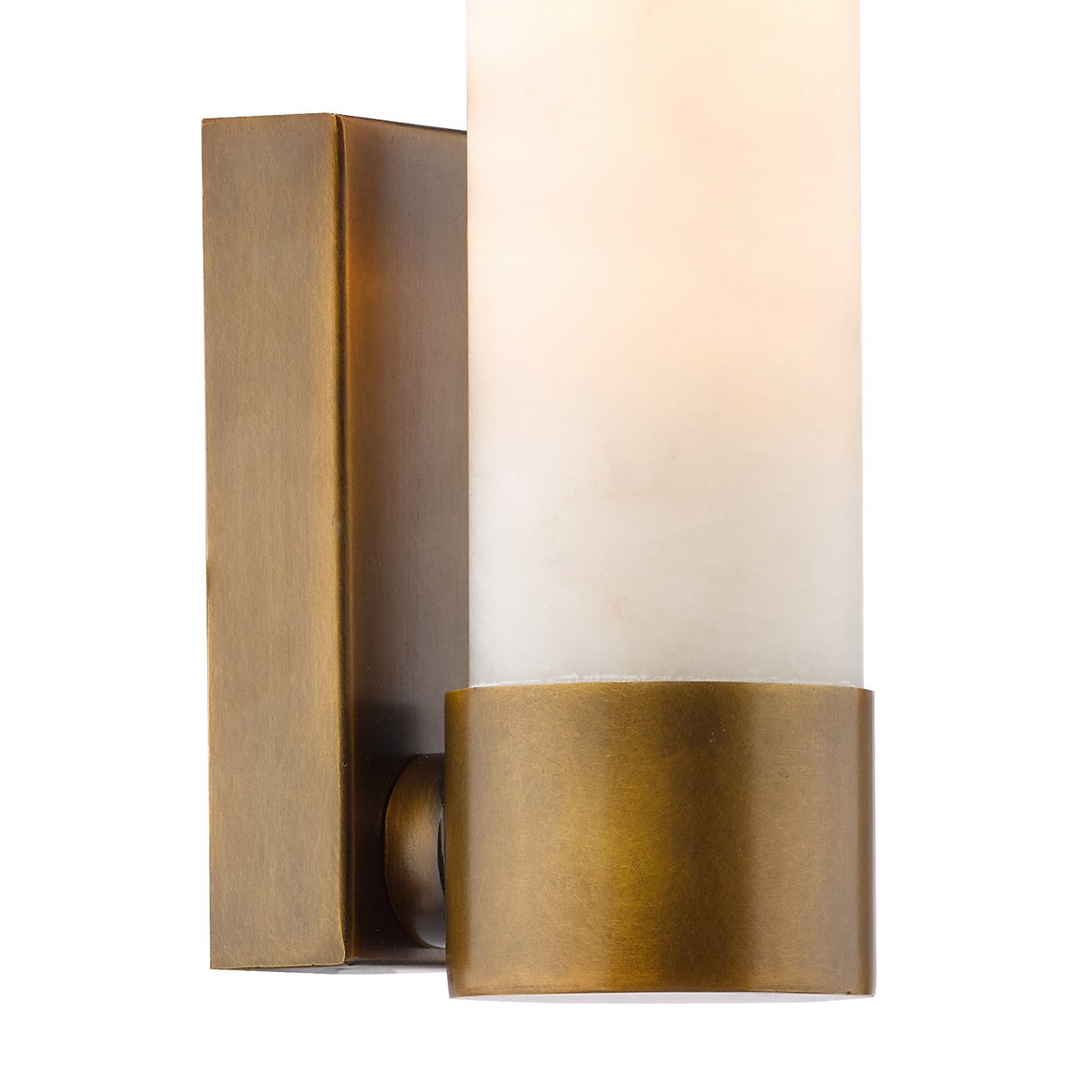 Eneco IP44 Antique Bronze Wall Light with Natural Alabaster Shade
