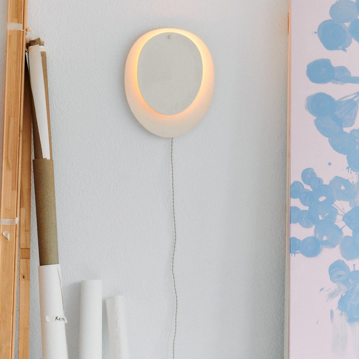 Nebula Ceramic Wall Lamp No.3 in White