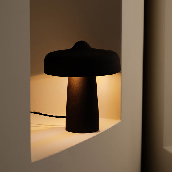 Fou Ceramic Table Lamp In Black