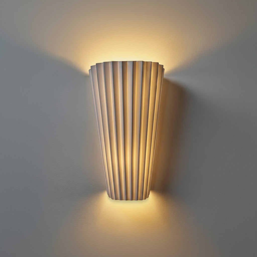 Uala Porcelain Wall Light in White