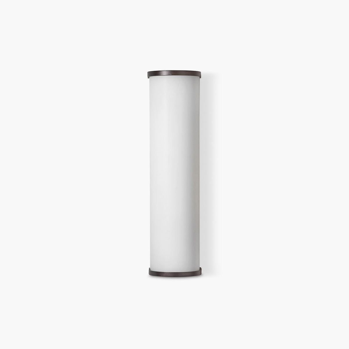 Camu Small Wall Light in Bronze with Etched Glass Shade
