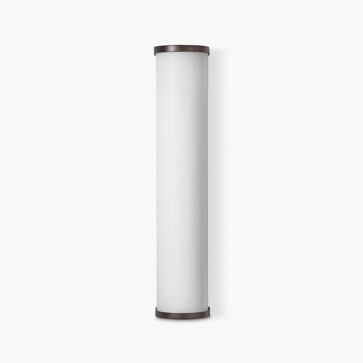 Camu Large Wall Light in Bronze with Etched Glass Shade