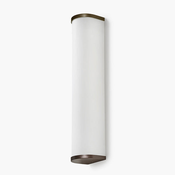 Camu Large Wall Light in Bronze with Etched Glass Shade