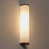 Camu Large Wall Light in Bronze with Etched Glass Shade