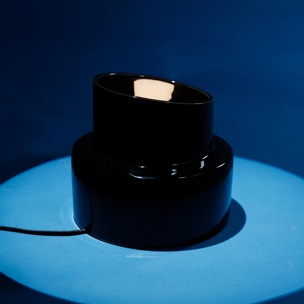 Pillar Ceramic Table Lamp in Black