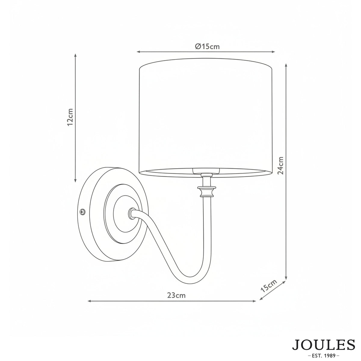 Farley Wall Light in Satin Bronze with Natural Linen Shade