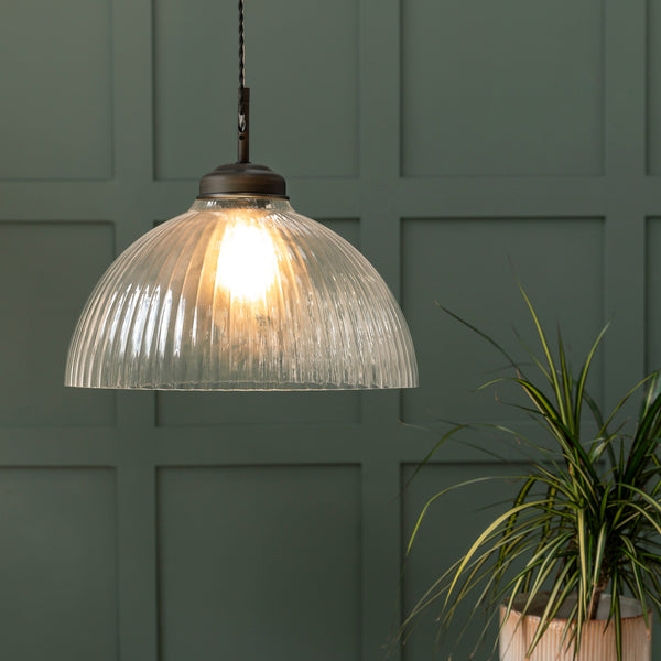 Fovant Large Pendant Light in Antique Bronze