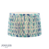 Folly 25cm Tapered Pleated Cotton Drum Shade in Blue