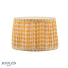 Folly 25cm Tapered Pleated Cotton Drum Shade in Yellow