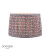 Folly 30cm Tapered Pleated Cotton Drum Shade in Blue & Red
