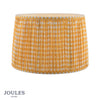 Folly 40cm Tapered Pleated Cotton Drum Shade in Yellow