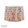 Folly 40cm Tapered Pleated Multi Colour Cotton Drum Shade