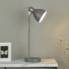 Frederick Table Lamp in Dark Grey and Satin Chrome