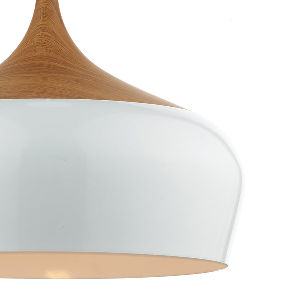 Gaucho Large Pendant in White Gloss