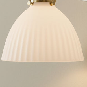 Hadano Switched Wall Light In Antique Chrome with Ceramic Domed Shade