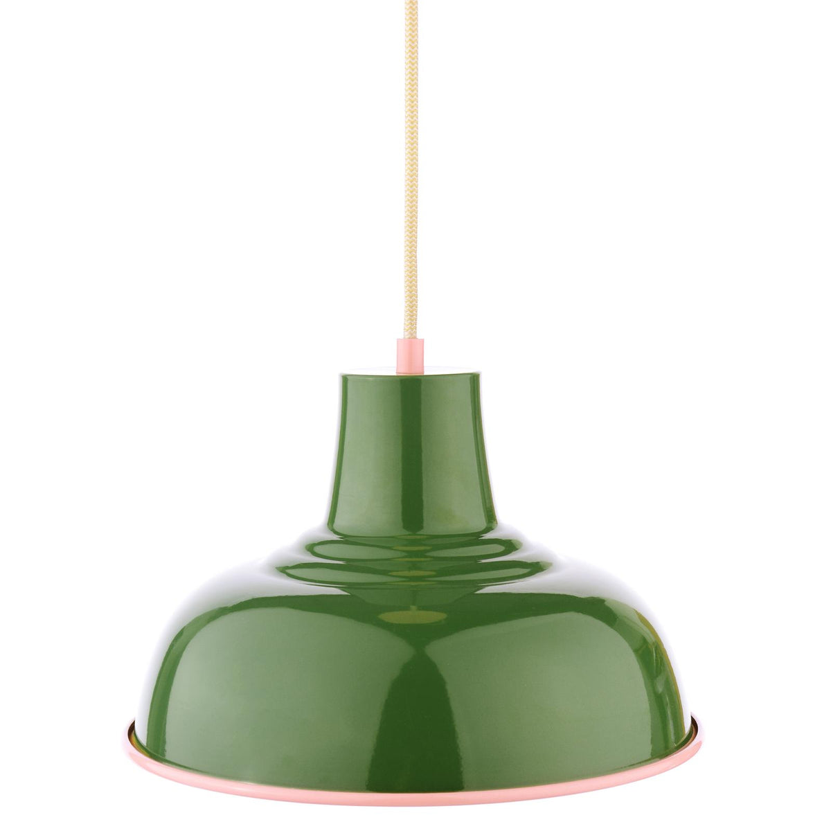 Hatfield Pendant in Gloss Green & Pink