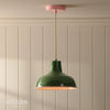 Hatfield Pendant in Gloss Green & Pink