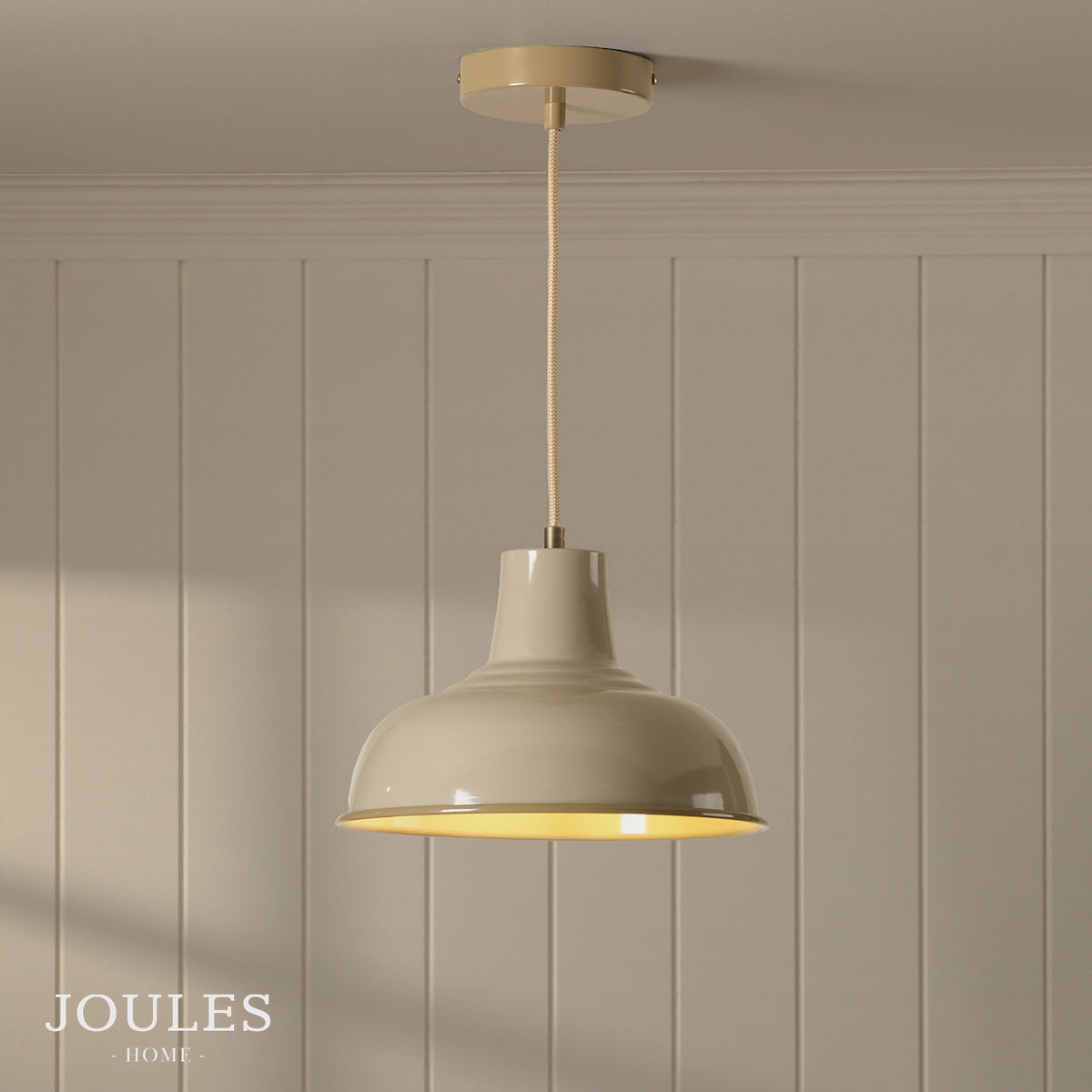 Hatfield Pendant in Gloss Taupe