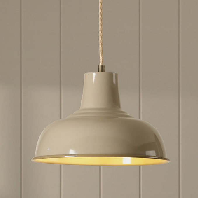 Hatfield Pendant in Gloss Taupe