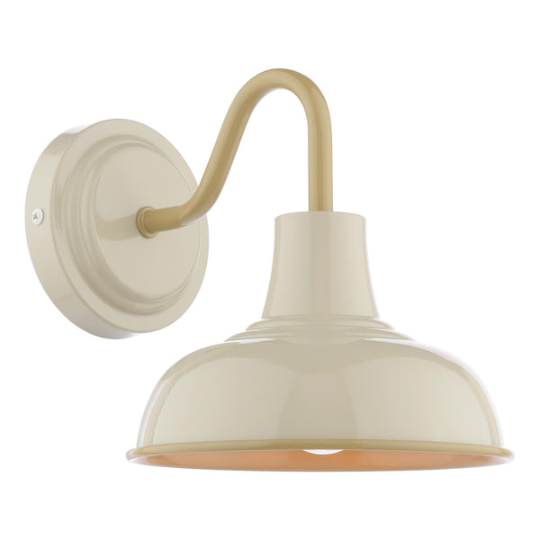Hatfield Wall Light Finished in Gloss Taupe