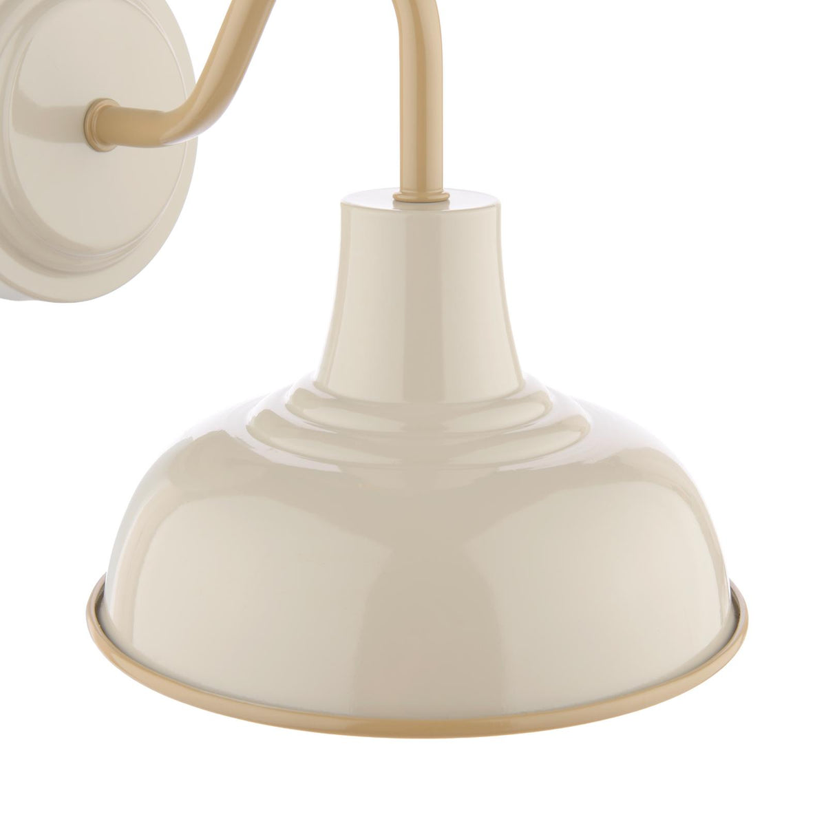 Hatfield Wall Light Finished in Gloss Taupe