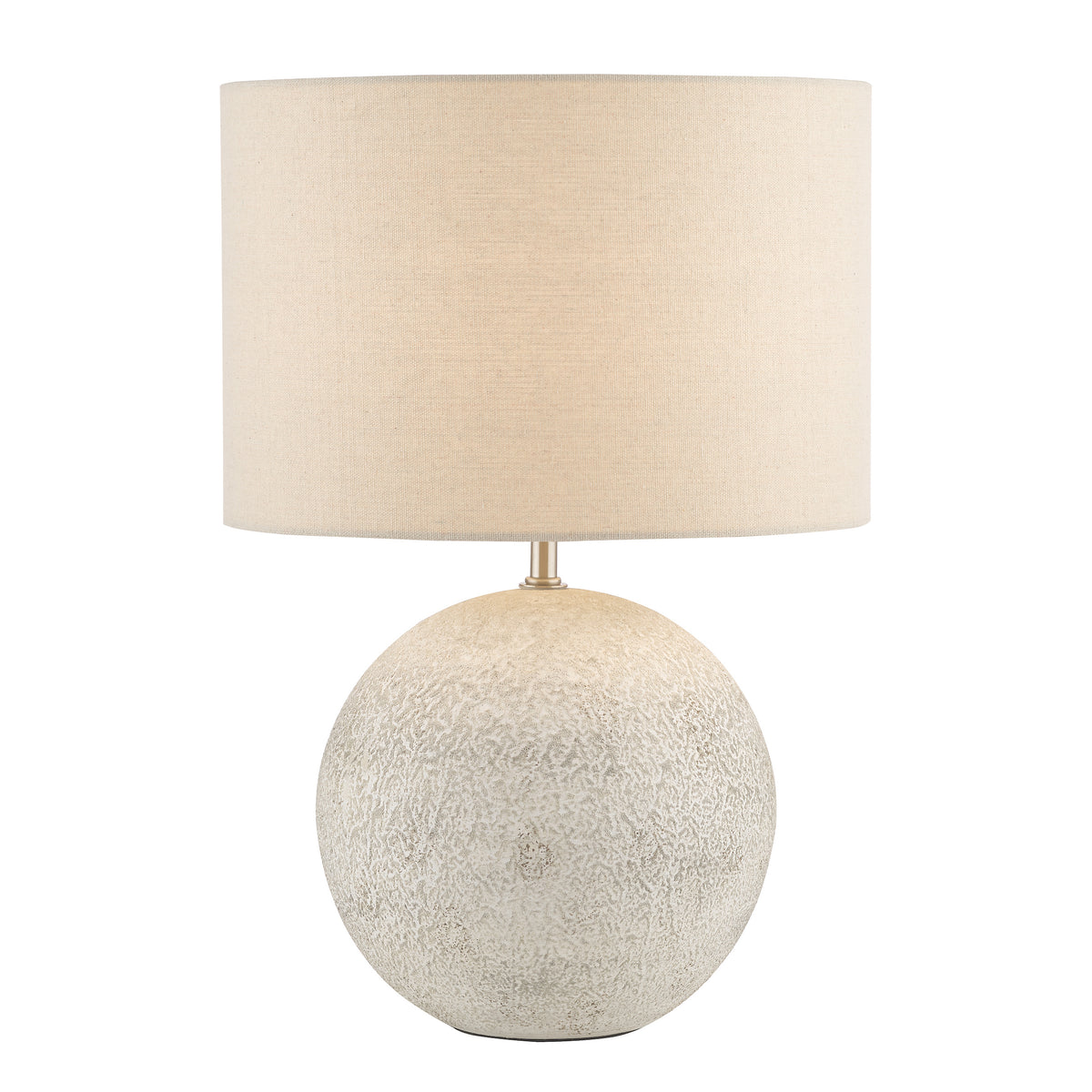 Havana Small Ceramic Table Lamp with White Linen Shade
