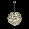 Coniston 9 Light Clear Crystal Pendant Light in Polished Chrome