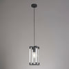 Canto Pendant in Polished Graphite & Clear Acrylic