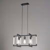 Canto 3 Light Linear Pendant in Graphite Nickel
