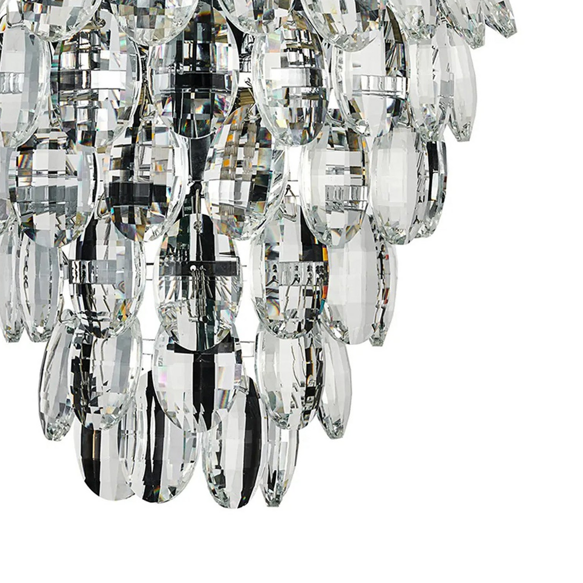 Coniston Large IP44 Bathroom Wall Light in Polished Chrome & Clear Crystal