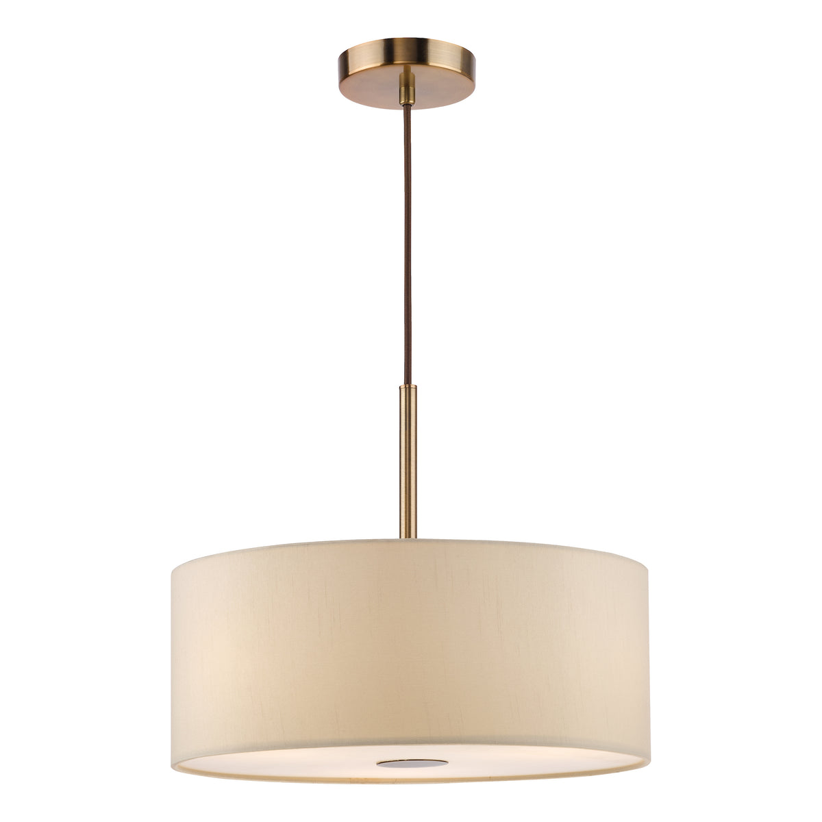 Isla 400 Three Light Pendant in Antique Bronze with Ecru Shade