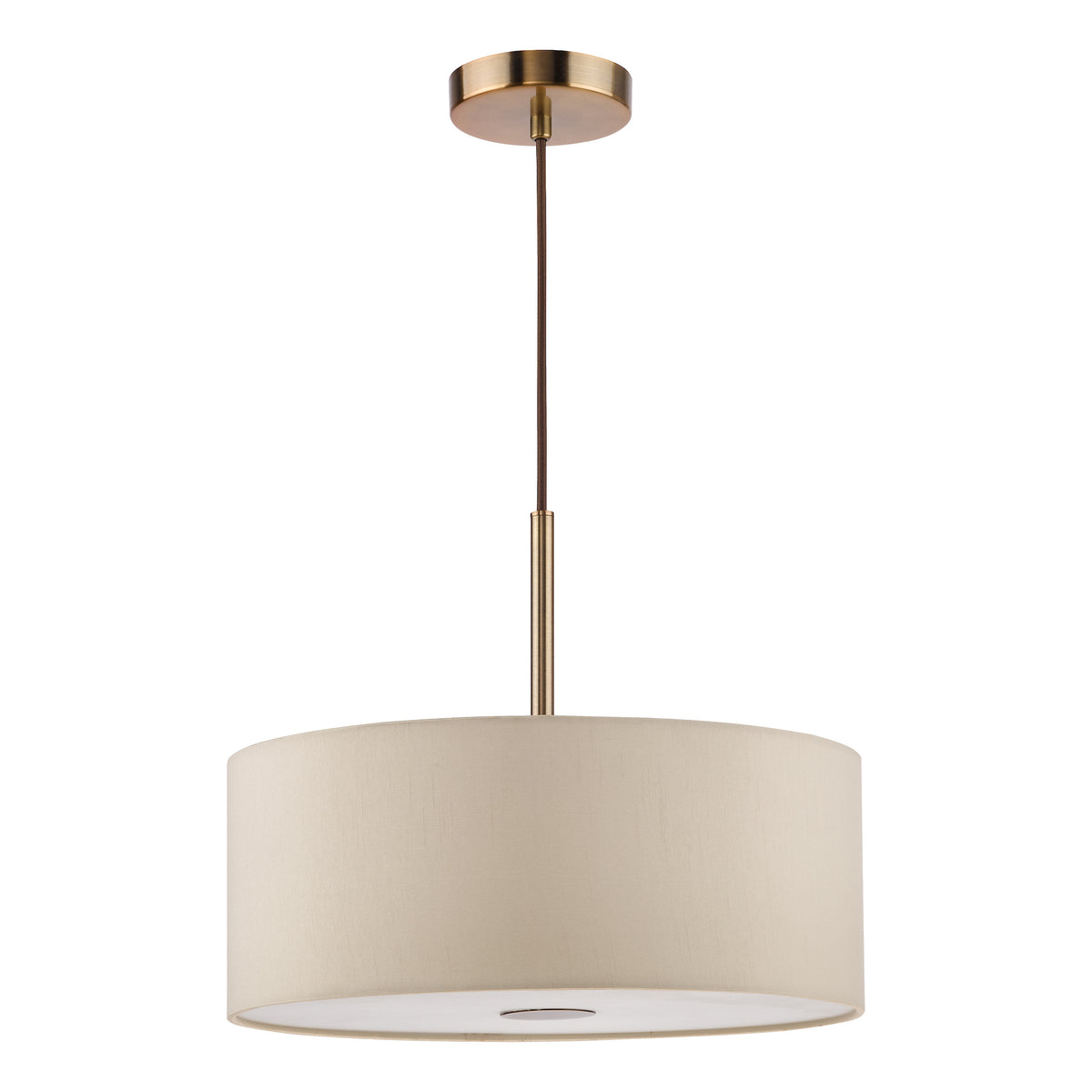 Isla 400 Three Light Pendant in Antique Bronze with Ecru Shade