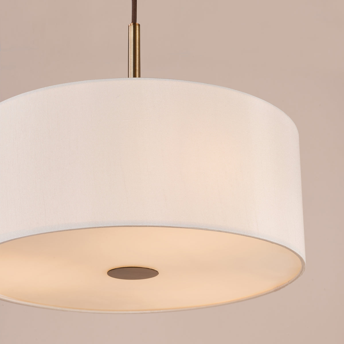 Isla 400 Three Light Pendant in Antique Bronze with Ecru Shade