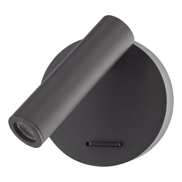 Itala Bedside LED Reading Light with in Matt Black
