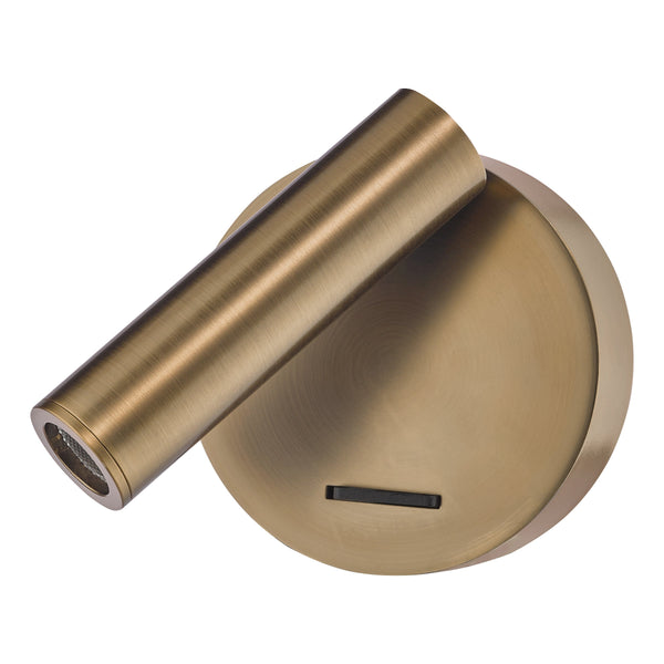 Itala Bedside LED Reading Light with in Antique Bronze