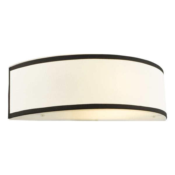 Jemima Wall Light in White & Black with Frosted Acrylic Diffuser
