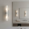 Lars IP44 Up and Down Wall Light in Polished Chrome with White Diffusers