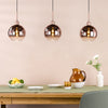 Lycia Linear Pendant In Satin Bronze with Bronze Ombre Glass Shade