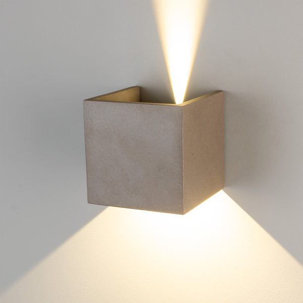Marseille Adjustable Up & Down Beams IP65 Exterior Concrete LED Wall Light