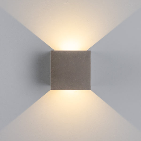 Marseille Adjustable Up & Down Beams IP65 Exterior Concrete LED Wall Light