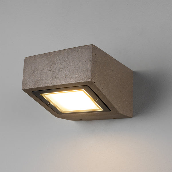 Trieste IP65 Exterior Concrete LED Wall Light