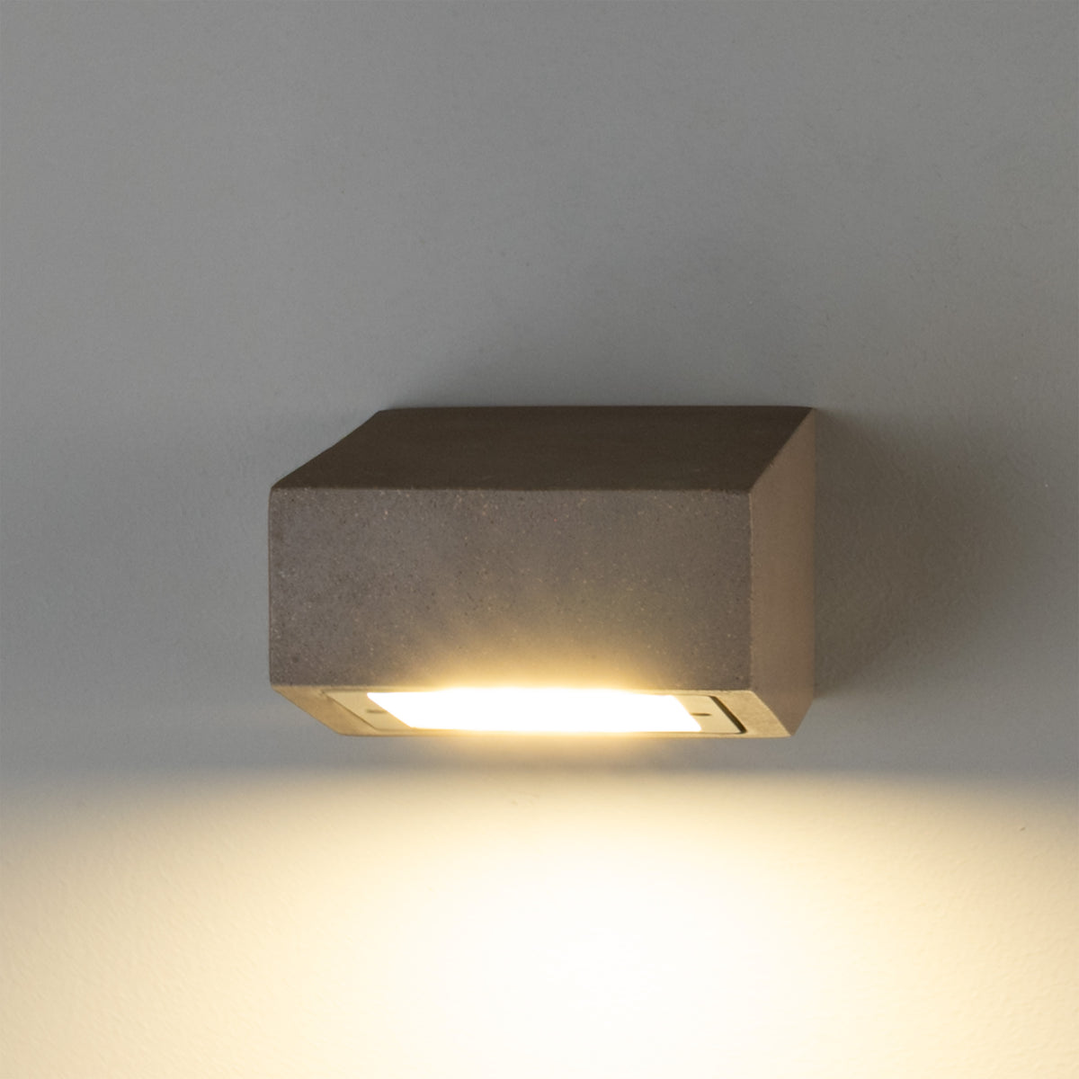 Trieste IP65 Exterior Concrete LED Wall Light