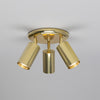 Evanston Three Light Directional Brass Ceiling Spotlight in Polished Brass
